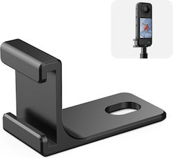 Insta360 X4 X3 One X2 Puluz Selfie Stick Suport Cold Shoe Negru Insta360 X4 X3 One X2 Puluz Selfie Stick Suport Cold Shoe Negru