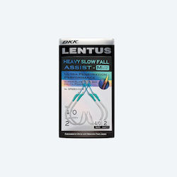 Assist Hooks Bkk Lentus Medium Size 4/0 2pcs