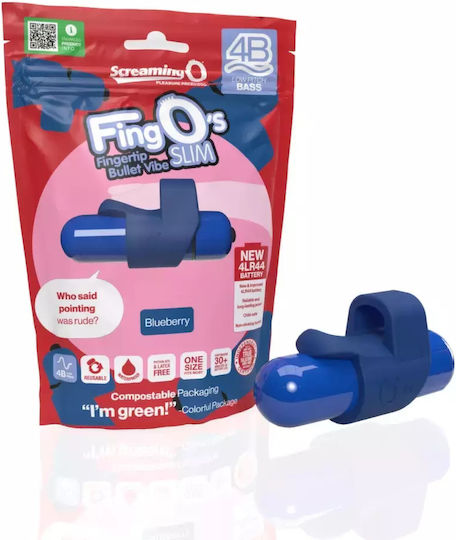 Screaming O Fingo Finger Vibrator 6 Functions Blue