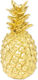 Dekorativer Goldener Ananas 18cm