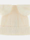 Beanie Unisex Beanie with Rib Knit in Beige color