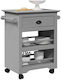 vidaXL Commercial Kitchen Food Cart H80xW67.5xD45cm