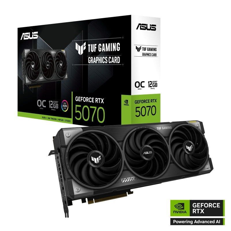 Asus GeForce RTX 5070 12GB GDDR7 TUF Gaming OC Κάρτα Γραφικών