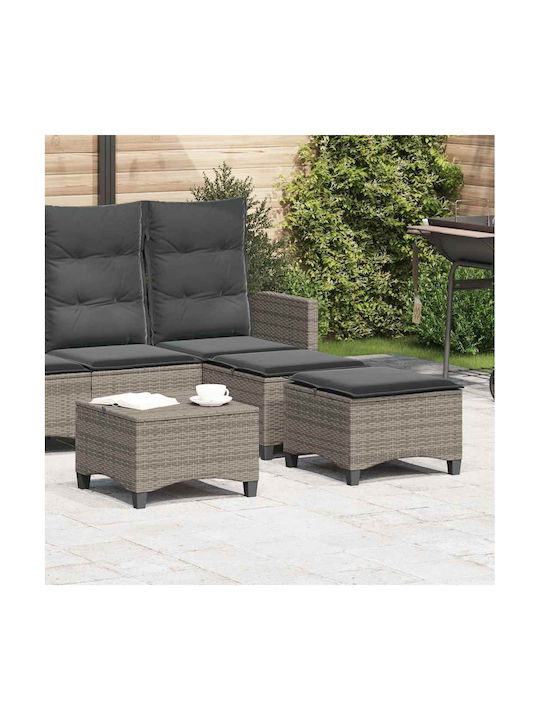 Gartenhocker Würfel Außengebrauch Rattan mit Gr...