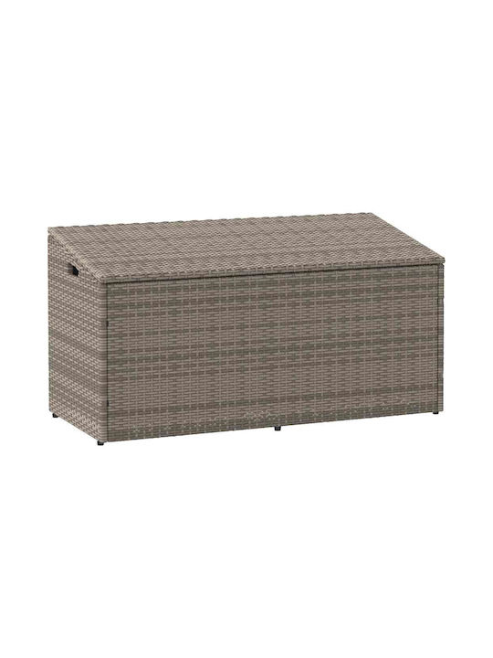 vidaXL Outdoor Storage Box Gray L110xW50xH58cm