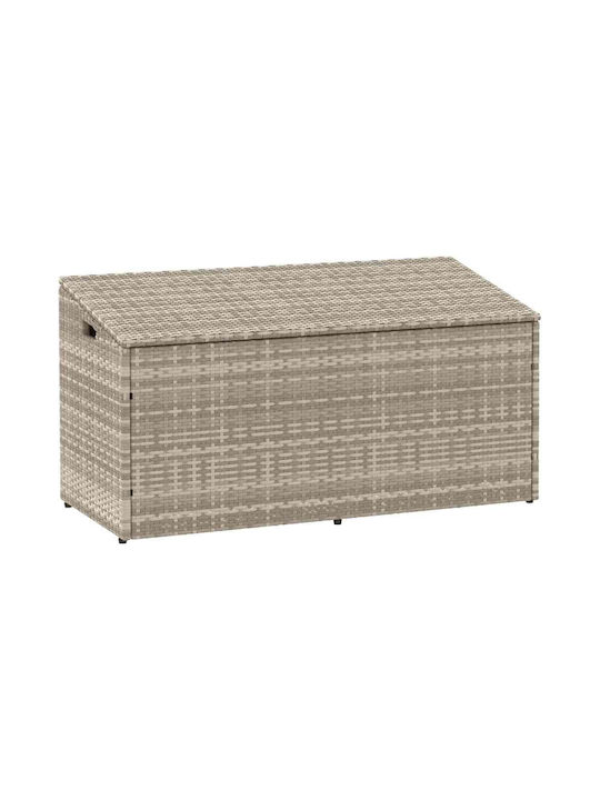 vidaXL Outdoor Storage Box Gray L110xW50xH58cm