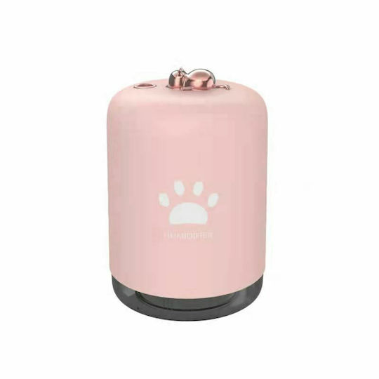 Humidifier 300ml 81x81x120mm Ha-01 Υγραντήρας 300ml Ροζ