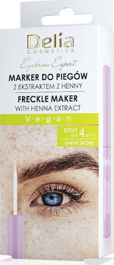 Delia Cosmetics Freckle Marker Βαφή Χέννα για Φρύδια 4ml