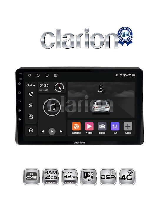 Clarion Sistem Audio Auto pentru Opel Movano Renault Maestru Nissan NV400 2021 (Bluetooth/USB/WiFi/GPS/Apple-Carplay/Android-Auto)