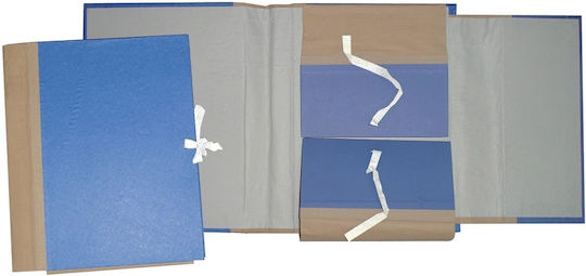 Next Folder with Ribbon and Ears for Paper A4 Blue