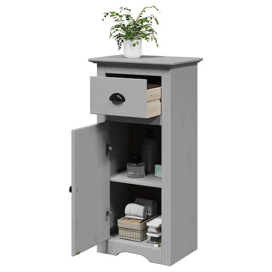 vidaXL Floor Bathroom Column Cabinet L44xD30xH90cm Gray
