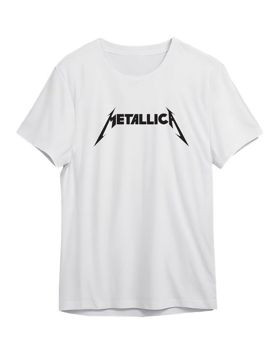 T-shirt Metallica Logo Art Rock Avenue White