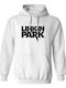 Hanorac Linkin Park Logo Nume Art1 Rock Avenue Alb