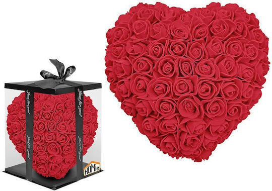 Heart Artificial Roses 23cm Homie 22-3074 Red Homie 22-3074