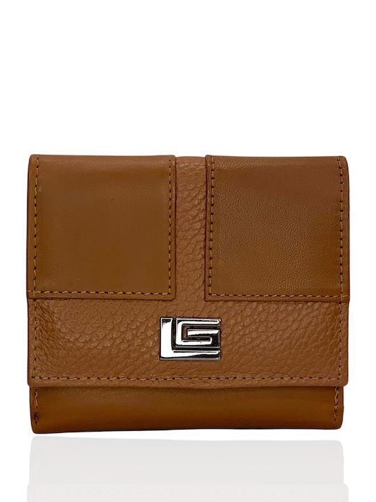 Small Leather Women's Wallet Classic with RFID Tabac Brown