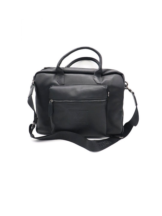 La Martina Men's Briefcase Black