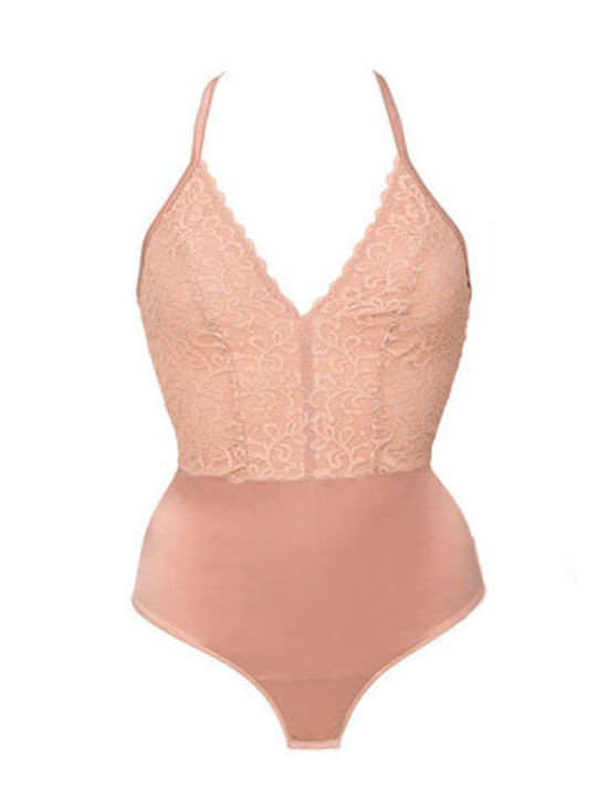 Lace Lycra Bodysuit Impressive Back Miss Rosy 7269