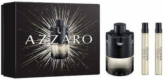 Azzaro Most Wanted Intense Ανδρικό Σετ με Eau de Toilette 3τμχ
