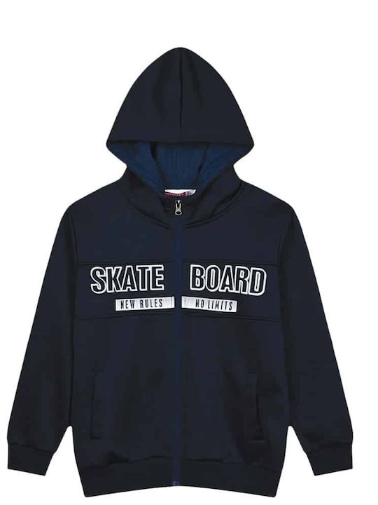 Energiers Kids Cardigan with Hood Blue