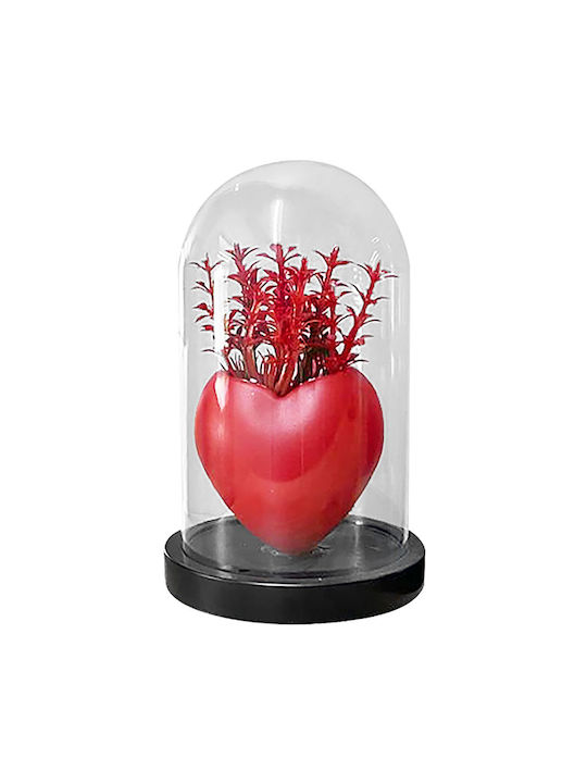 Glasblumen Rotes Herz 18x11cm Homie 423046 Glasblumen Rotes Herz 18x11cm Homie 423046