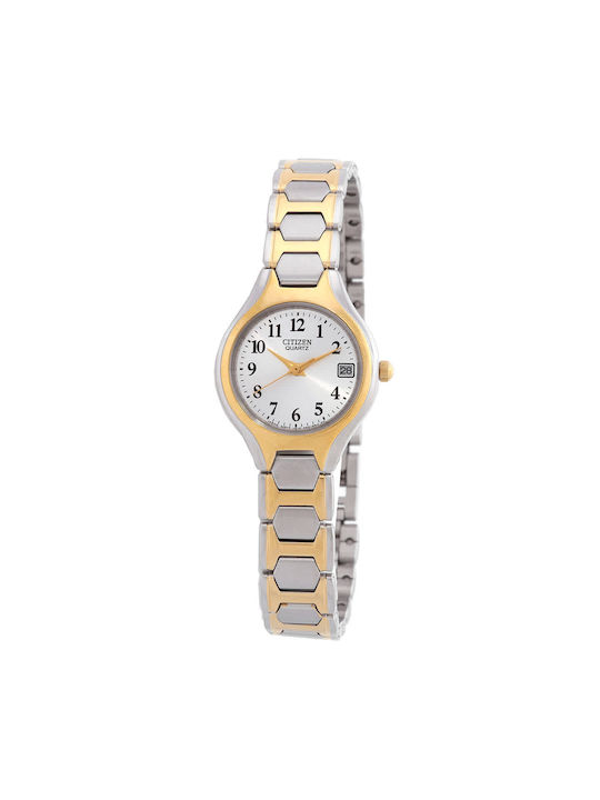 Citizen Two-tone Damen Uhr mit Silber Metallarmband