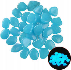 Lighting Stones Fluorescent Pebbles Blue Light Darkness 50pcs
