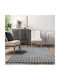Saray Home Modern Schlafzimmer-Teppichsets Dunkelgrau 3 Stück