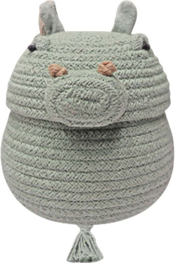 Lorena Canals Kinder Aufbewahrungskorb aus Stoff Grün 15x15x15cm 1Stück