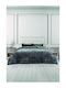 Epavlis Homeware Κουβερτοπάπλωμα Υπέρδιπλο 220x240εκ. Σχ.3012 Γκρί