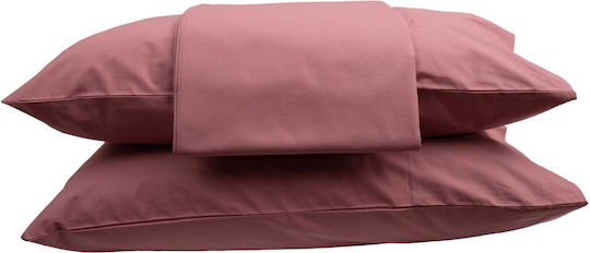 Epavlis Homeware Sheet Semi Double 180x270cm. Σχ.0600 Dusty Pink
