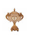 Borcan Decorativ de Ciocolată Iliadis Polirășină Auriu 34x26 cm