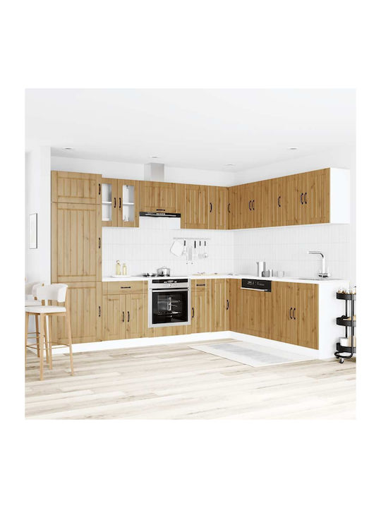Lucca Kitchen Cabinet Set Wall & Floor with Cou...