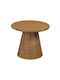 Round Side Table Beige L59xW59xH49.5cm.