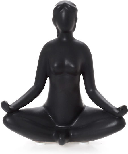 Figurină Mignon Femeie Yoga Lotus Negru 13cm Figurină Mignon Femeie Yoga Lotus Negru 13cm
