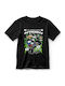 Kids' T-shirt Black Luigi Motocross  Black