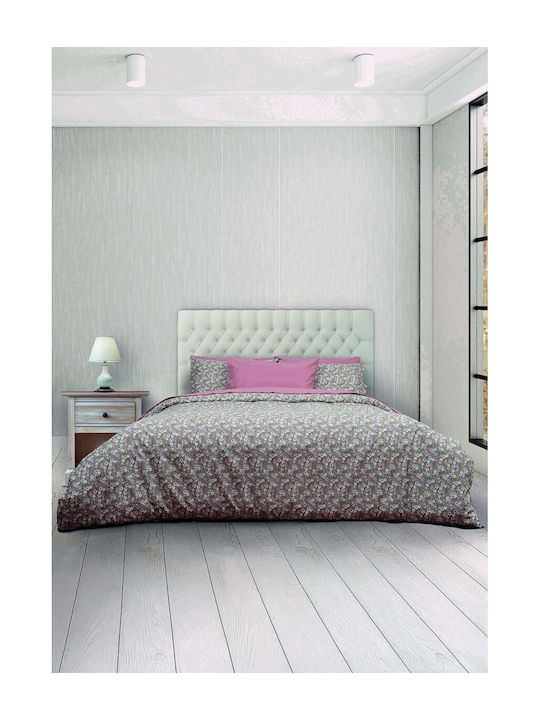 Epavlis Homeware Σχ.0604 Σετ Σεντόνια Υπέρδιπλα με Λάστιχο 160x200+30εκ. Καφέ (4τμχ)