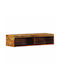 TV Stand from Solid Wood Beige 80x30x19 cm