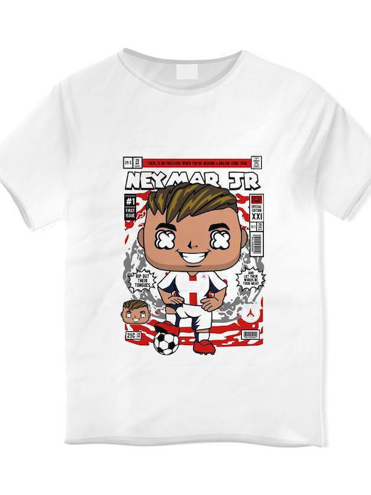 Παιδικό T-shirt Λευκό Neymar Jr  White