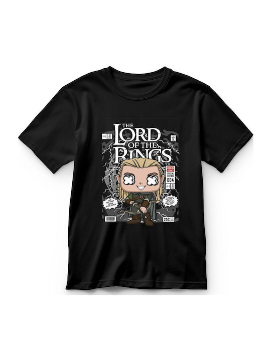 Παιδικό T-shirt Μαύρο Legolas Lord Of The Rings