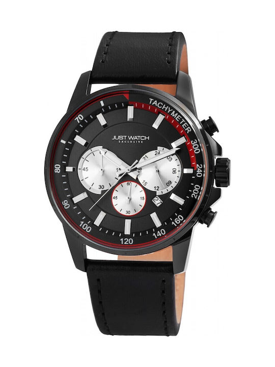 Just Watch Uhr Batterie mit Lederarmband