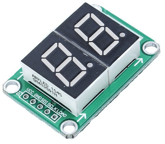 Display Module 7-segment 2 Digit 74hc595