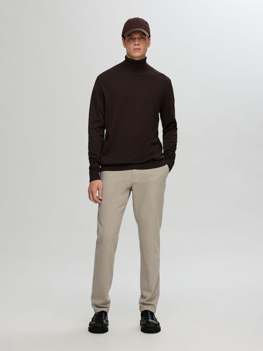 Selected Trousers Chino in Slim Fit Beige