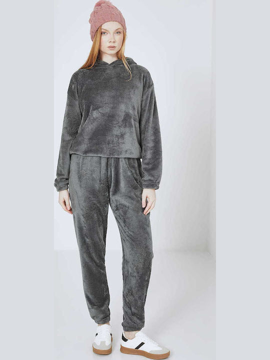 Set de Trening Fleece Gri