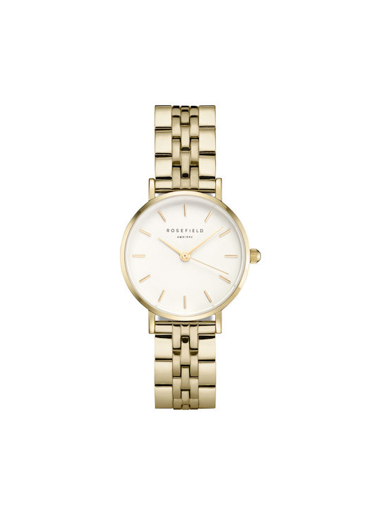 Rosefield Watch with Gold Metal Bracelet