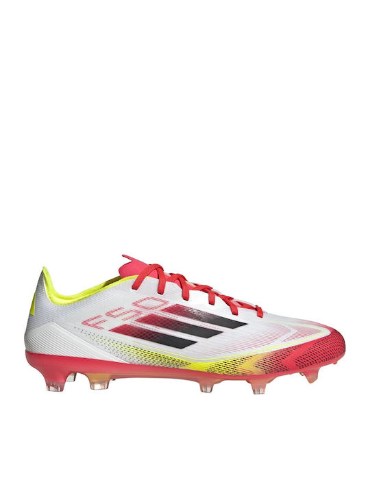 adidas F50 Pro Fußballschuhe mit Stollen Weiß