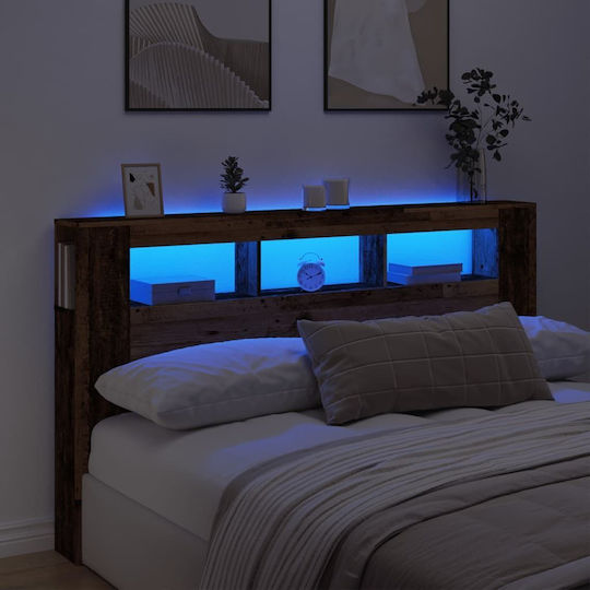 vidaXL Tăblie De Pat Din Lemn Maro 180x103.5cm
