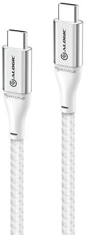 Alogic USB 2.0 Kabel USB-C männlich - USB-C Power Delivery (PD) Silber 1,5 m ULCC2030-SLV