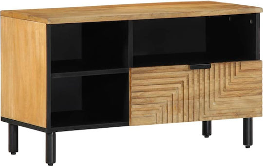 TV Stand Made of Solid Wood Brown M80xD33xH46cm