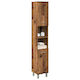 vidaXL Badezimmersäule Boden H30xB30xH179cm Braun