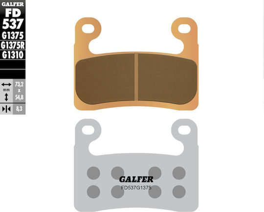 Plăcuțe de frână metalice Galfer Fd537g1375 1 set 1 etrier